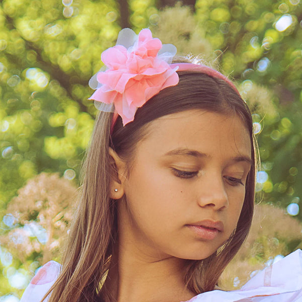 HAND SILK FLOWER HEADBAND