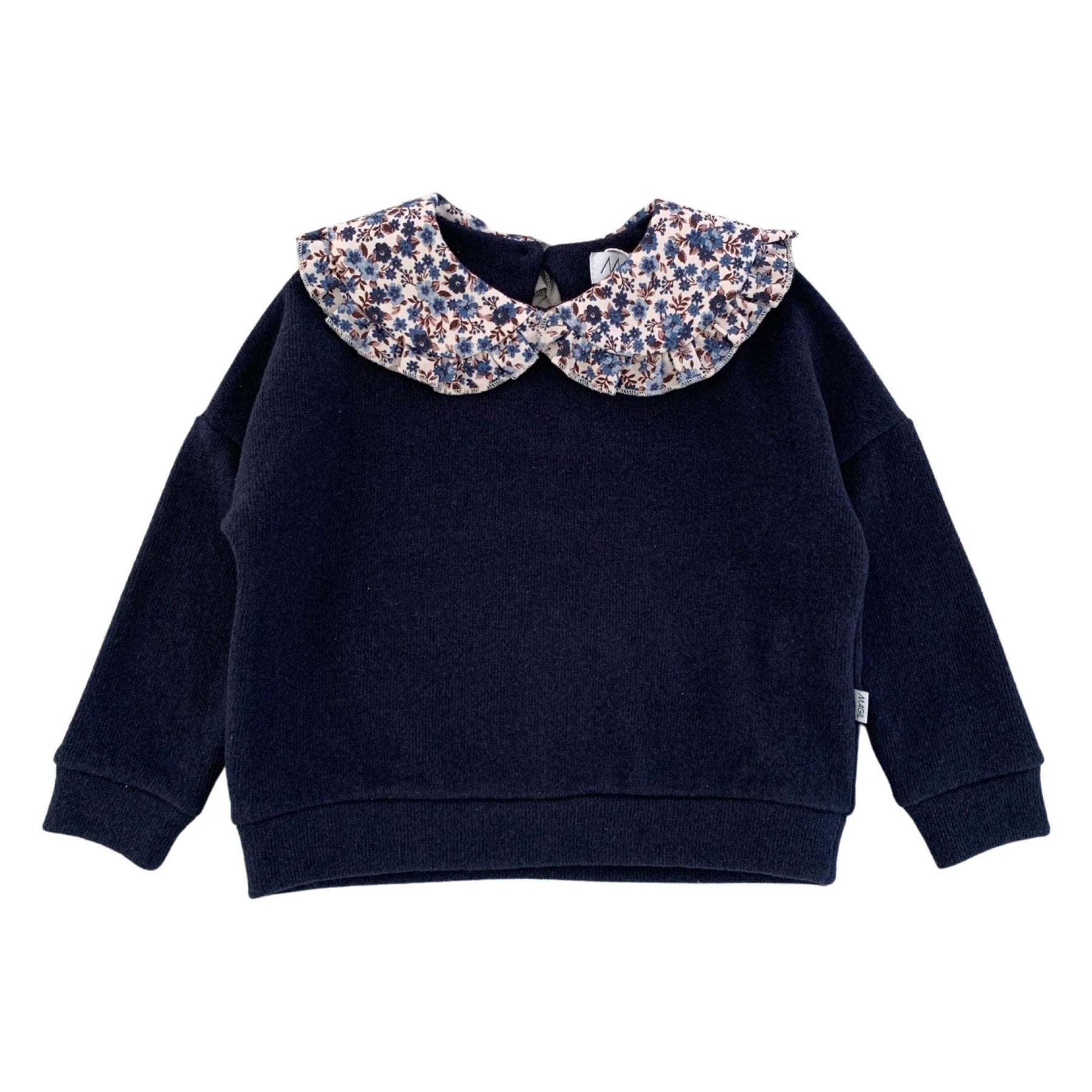 MAGLIA CON COLLETTO FIORELLINI