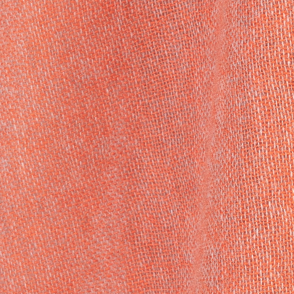 Pure cashmere orange scarf