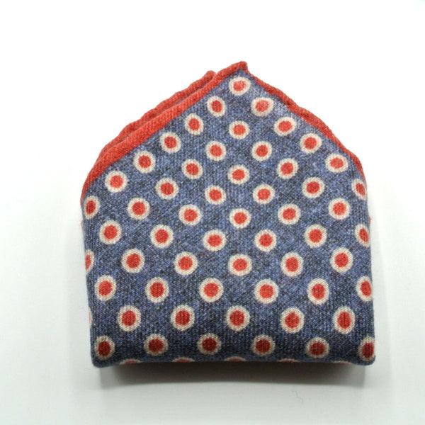 Pure wool denim clutch bag