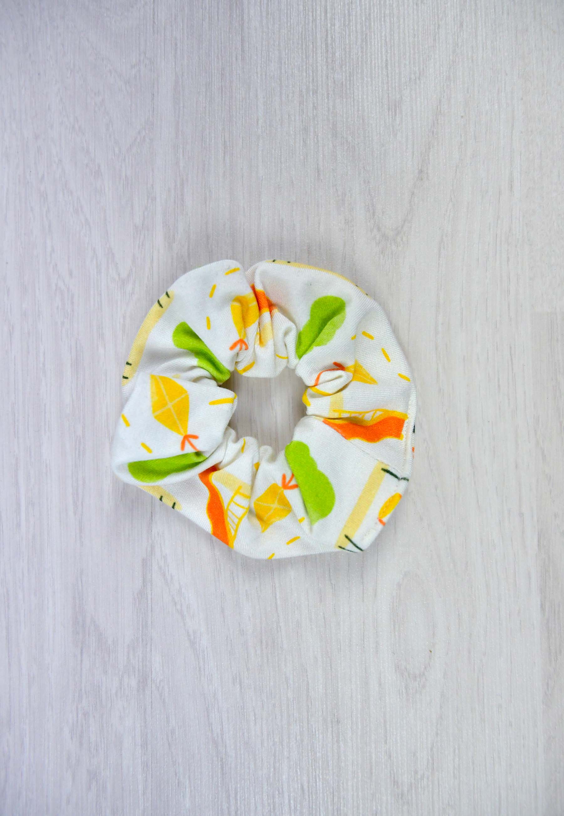 Chouchou (scrunchie) in bamboo - Parchetto - Blue balloon