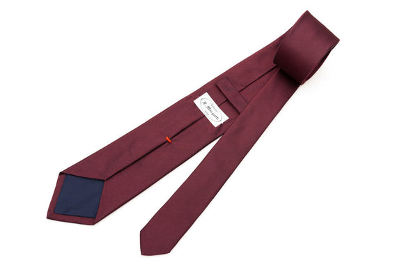 Pure silk burgundy tie