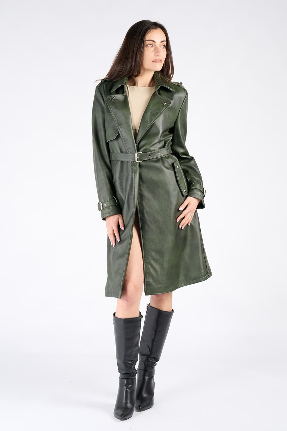 Studded Trench Coat