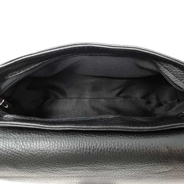 Chicca Borse Bag Shoulder Bag Leather Handbag Made in Italy 26x14x6 cm - Clutch - Como K001. 