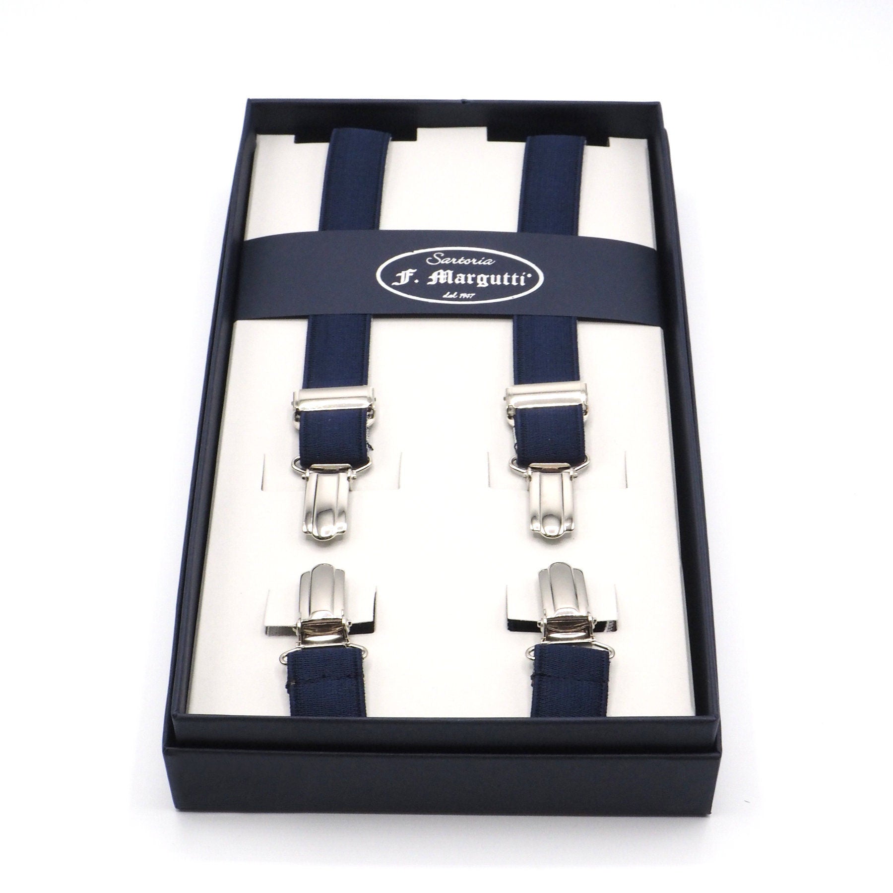 Thin blue elegant braces