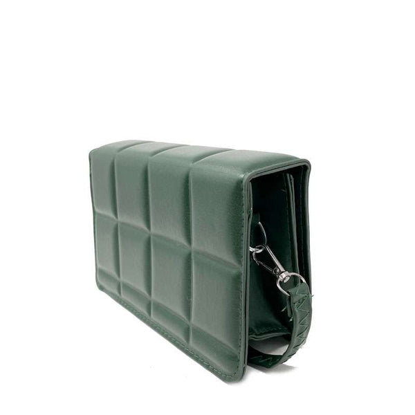 Women's Small Quilted Eco-Leather Vegan Bag - E001 