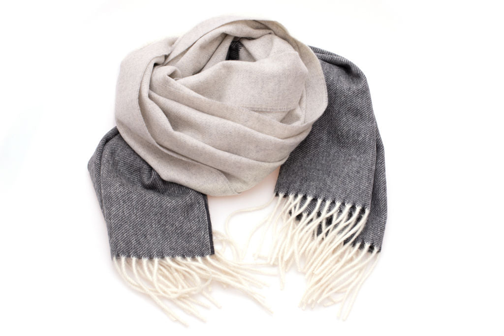 Cashmere fringe scarf