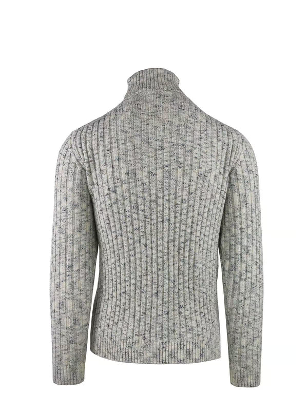 DOUBLE TWIST TURTLENECK WITH FANTASY YARN