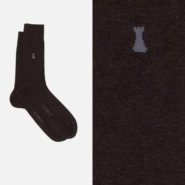 Caravaggio - Plain Mèlange Short Sock