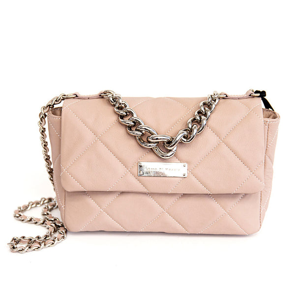 EDITH - elegant quilted bag in powder