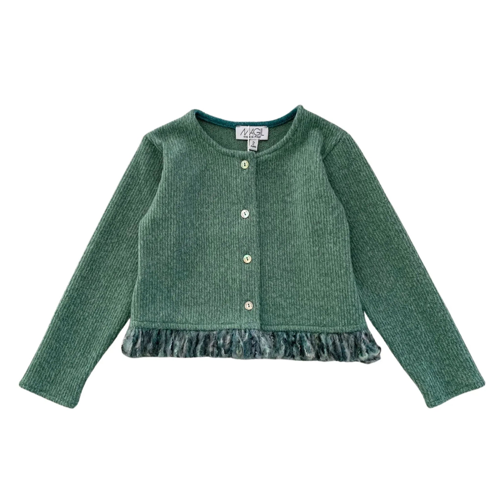 SOFT KNIT CARDIGAN WITH FRINGE