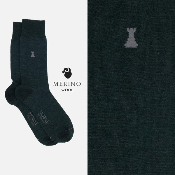 Vivaldi - Plain Merino Wool Short Sock