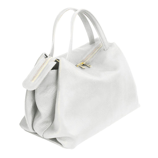 EMMA BIG - Bauletto in pelle nappa ghiaccio