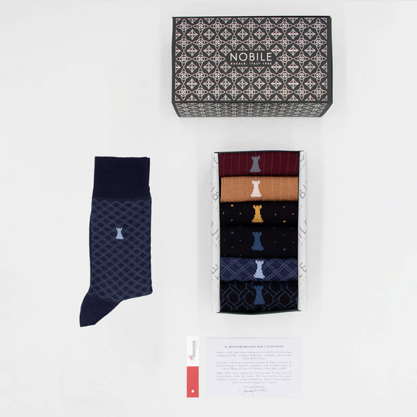 Box of 6 short socks - Casual mix