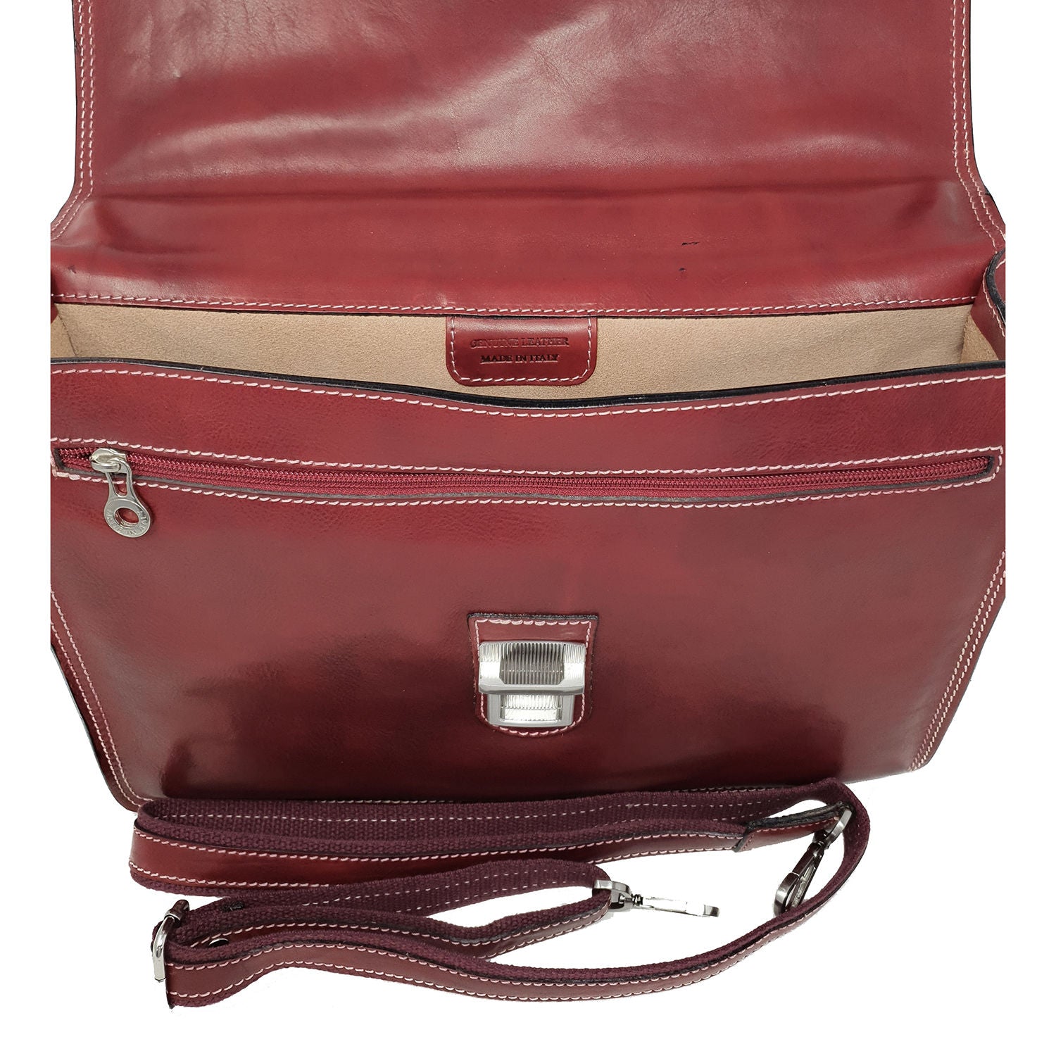 24 Hour Work Bag Men's Document Holder Leather Briefcase - 39x29x8 Cm - G904 