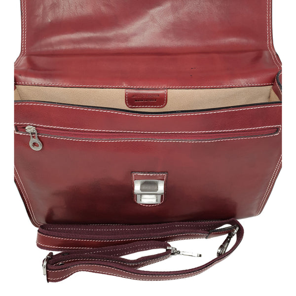 24 Hour Work Bag Men's Document Holder Leather Briefcase - 39x29x8 Cm - G904 