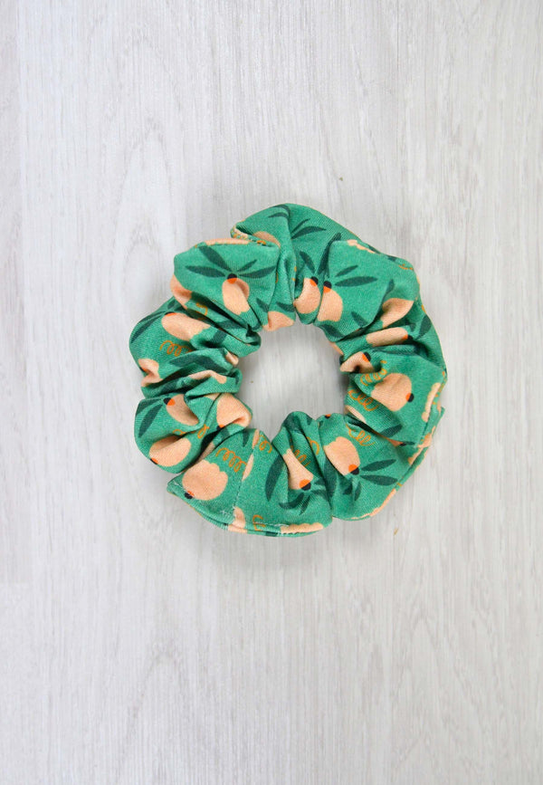 Chouchou (scrunchie) in bambù - Tulipani - Palloncino blu