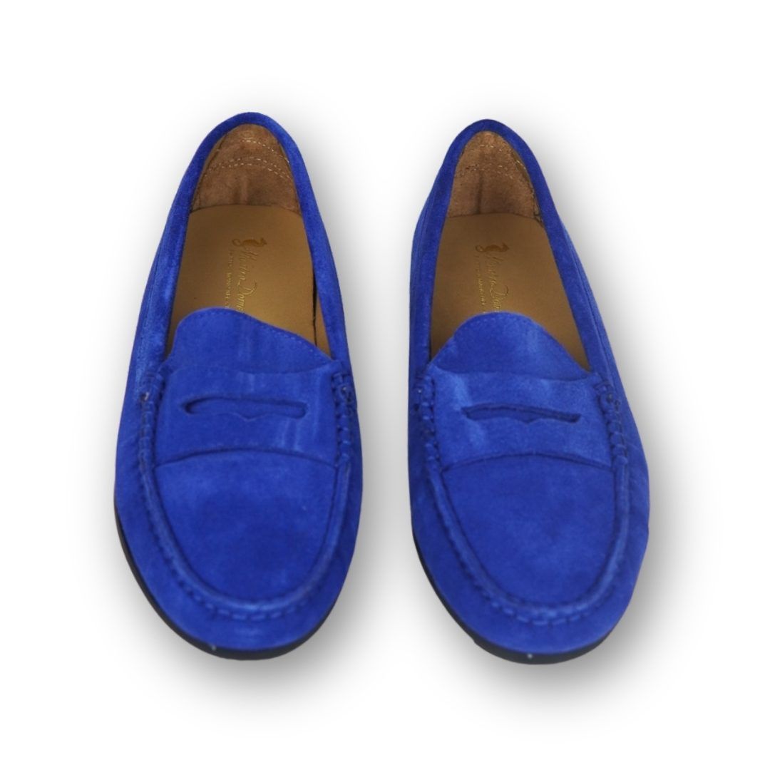 MastroDomenico Women's Handmade Moccasins - Agata Blu