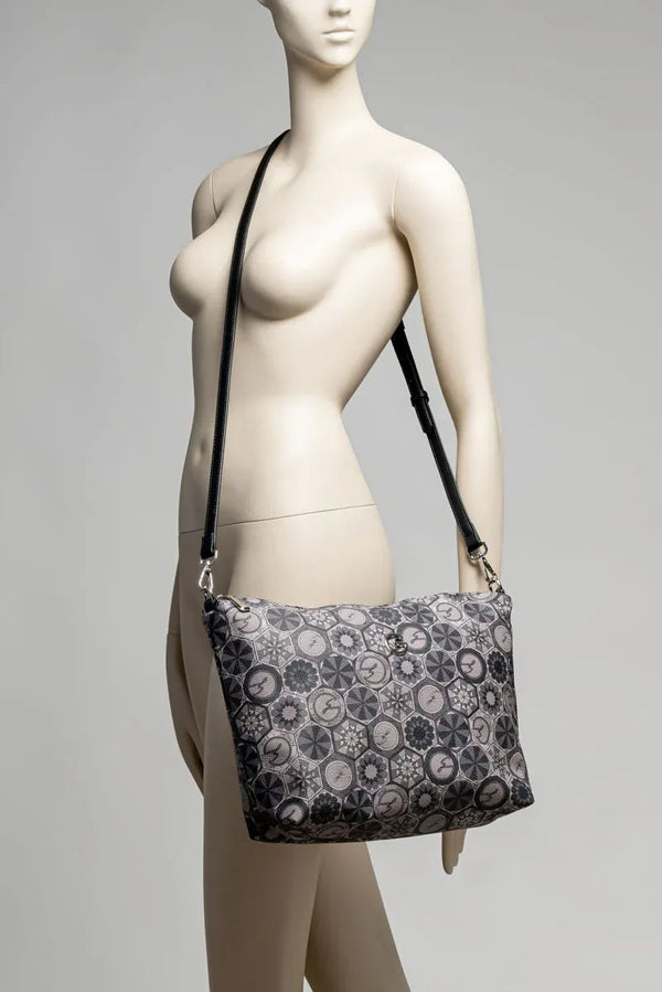 Teodosia Reversible Black shopping bag