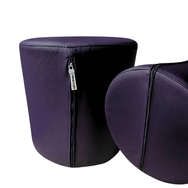 COVER CHILL ECO 55, Cylinder Pouf Cover in Eco-Leather 55x42
