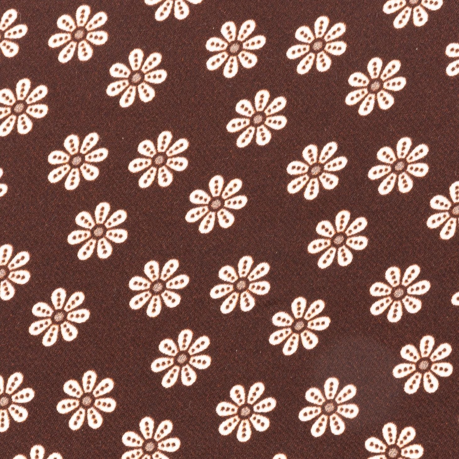 Brown card holder in pure silk