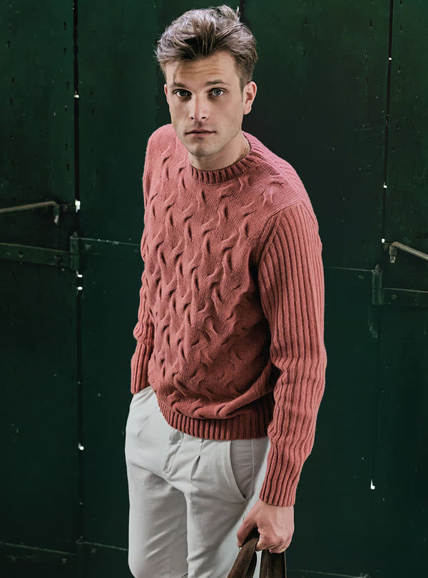 PANTALONE IN GABARDINA TRAMA DIAGONALE