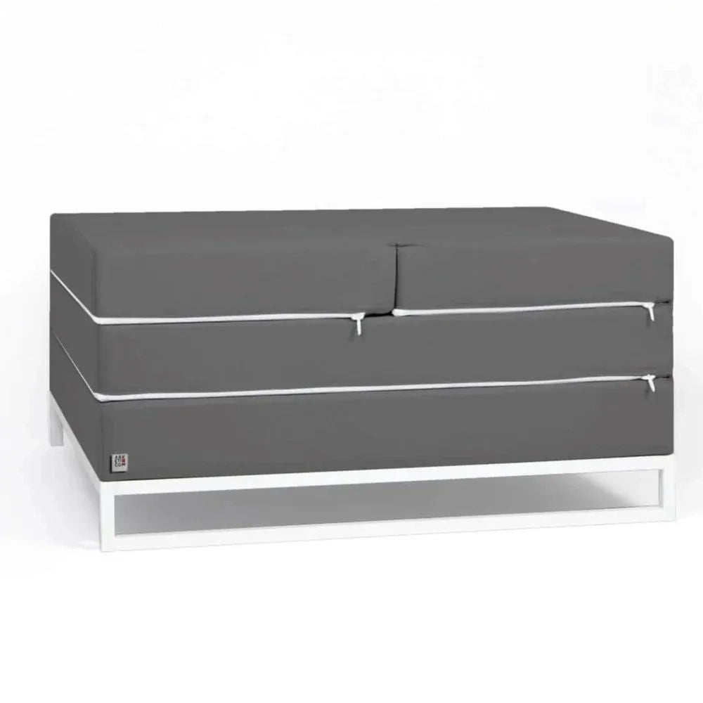DIVERSO OUTDOOR, Outdoor Sofa Bed and Pouf 90x90 cm 