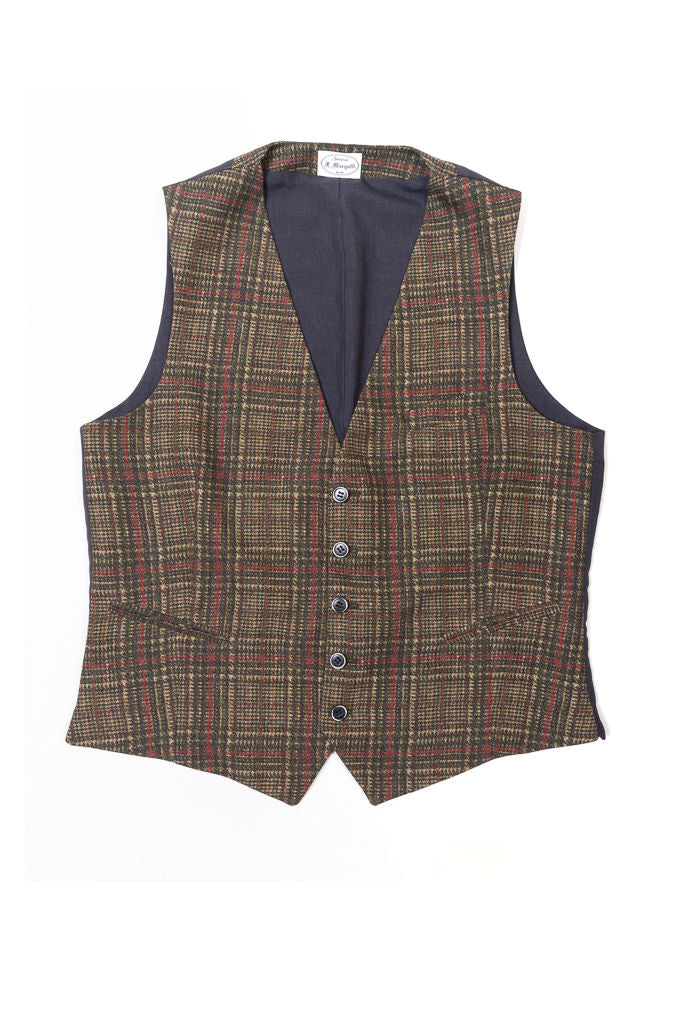 Green tartan vest
