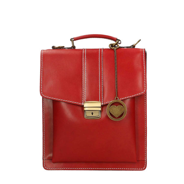 Borsa da lavoro, borsello da Uomo in pelle - 27x32x10 cm - 7012