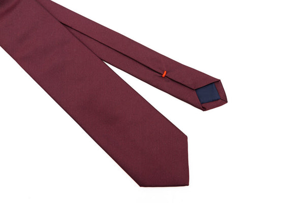 Pure silk burgundy tie