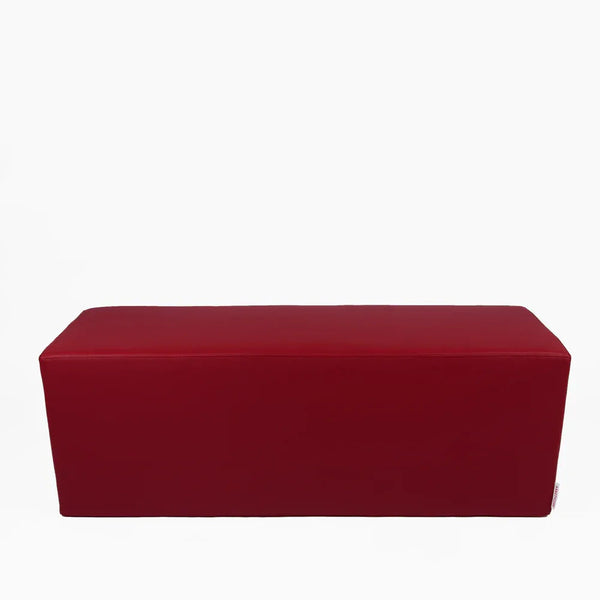 HORIZON 84, Pouf Bench Footrest in Removable Eco-Leather 84x42 h 42