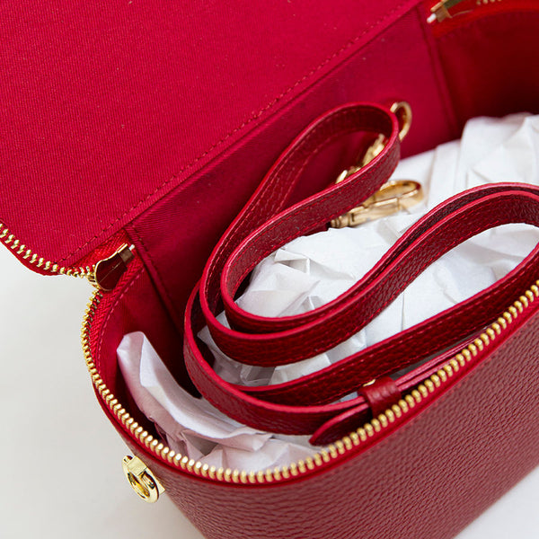 MINI - Red Dollar Leather Top Case