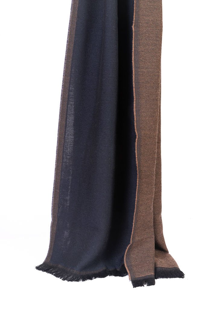 Double-sided scarf in pure wool 