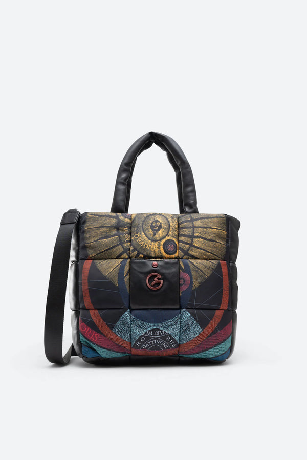 Planetarium Black Quilted Bag