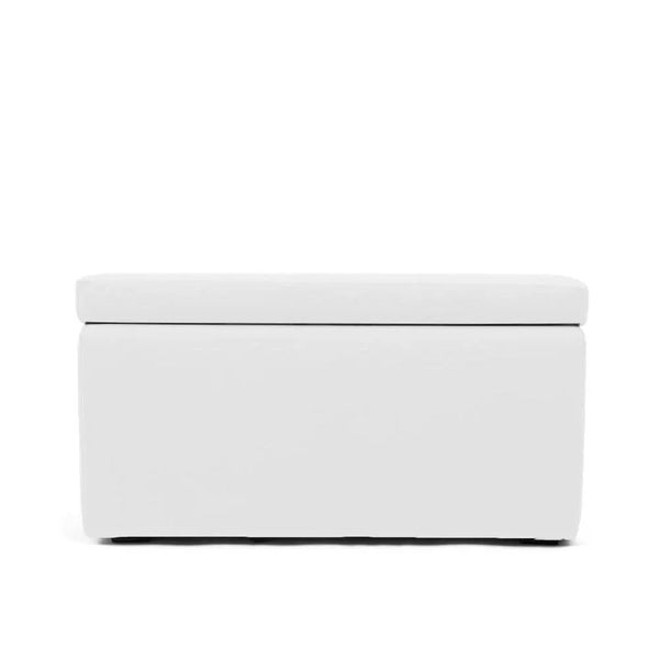 PANDORA 84 ECO, Rectangular Pouf Container in Eco-leather 84x42 h42