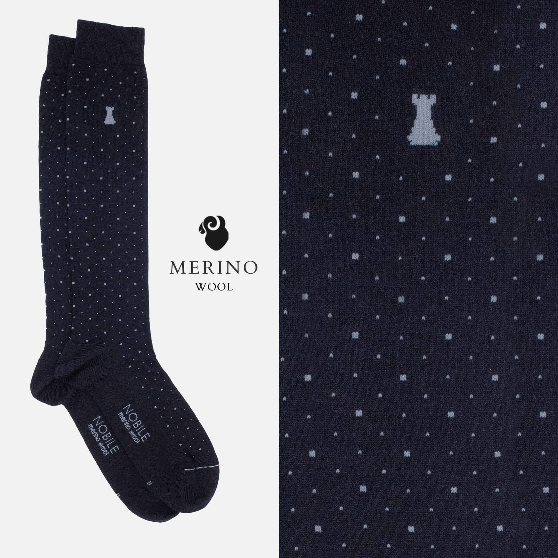 Casino Royale - Box da 6 calze lunghe in lana Merino - Fantasia mista