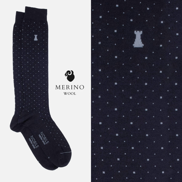 Casino Royale - Box da 6 calze lunghe in lana Merino - Fantasia mista