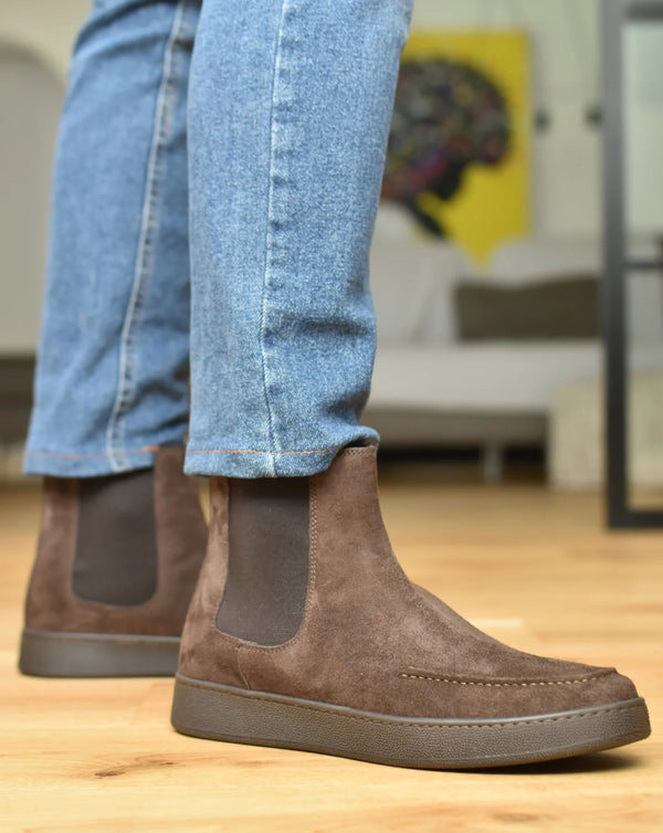 Curtain - Brown Suede