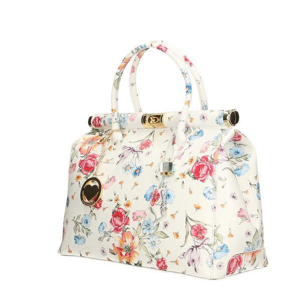 Women's Handbag Bauletto Floral Pattern - Florence 2096. 