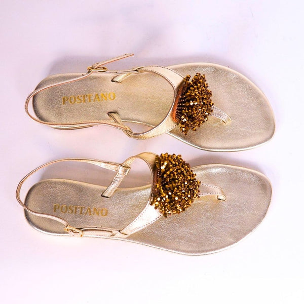 MastroDomenico Women's Handcrafted Sandals - Aurum