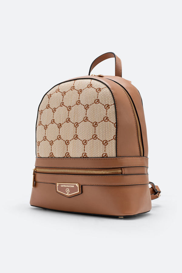 Zaino Ada Straw Tan