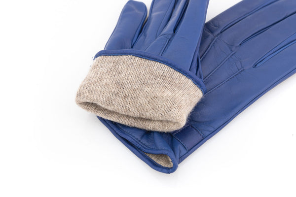 Cobalt Ruby Leather Gloves