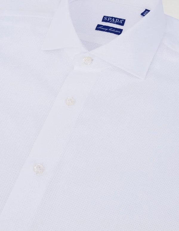Cellular cotton shirt