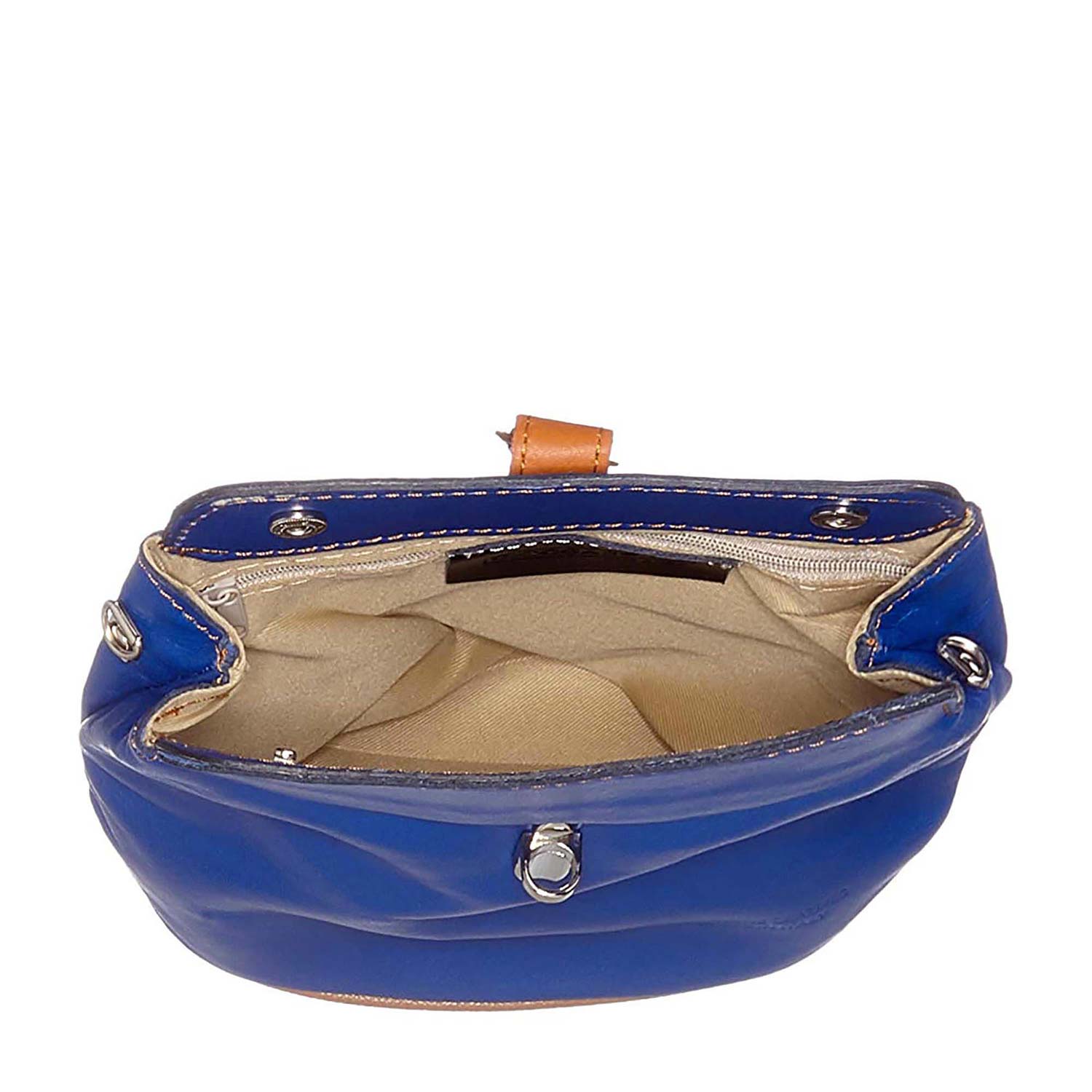 Borsa a Spalla da Donna in Vera Pelle. Made in Italy. 21x20x10 Cm - 3322.