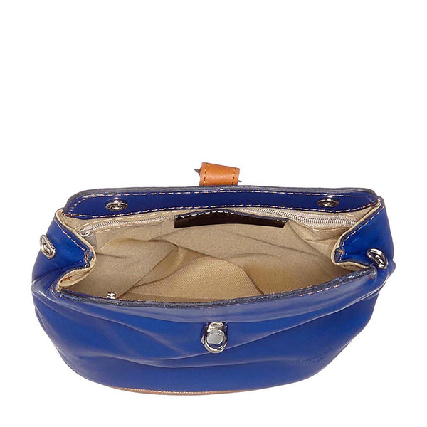 Borsa a Spalla da Donna in Vera Pelle. Made in Italy. 21x20x10 Cm - 3322.