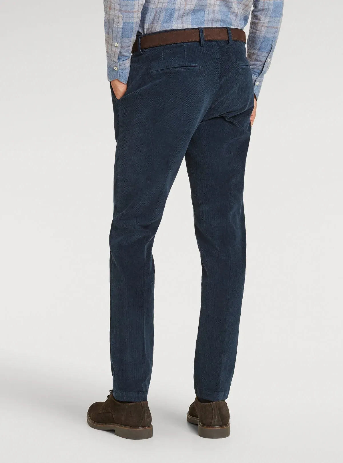 Pantalone chinos tasca America in velluto a coste