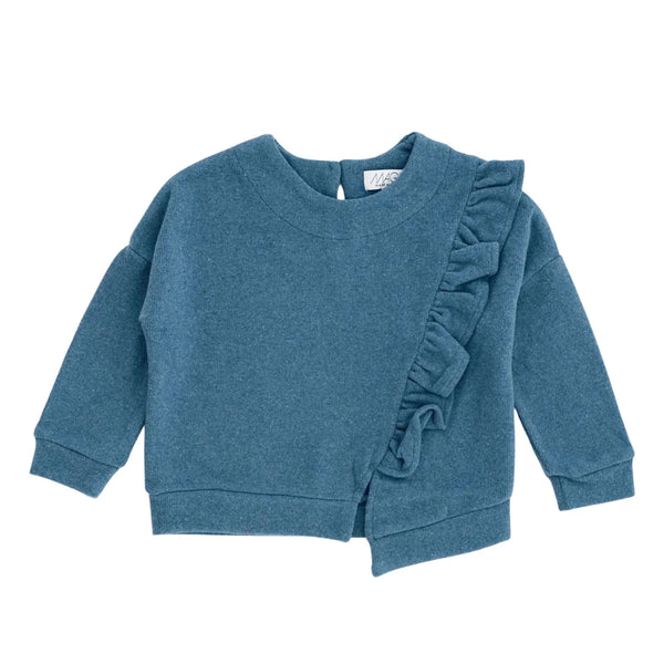 MAGLIA IN CALDO COTONE CON FRAPPE