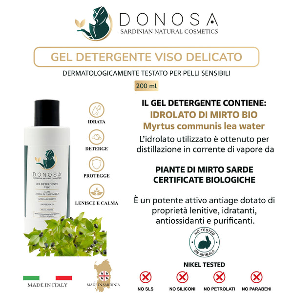 KIT  GEL DETERGENTE + CREMA VISO ANTIETÀ + OMAGGIO