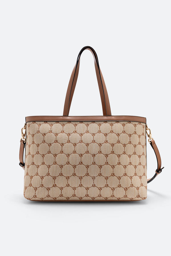Shopping Bag Ada Straw Large Tan