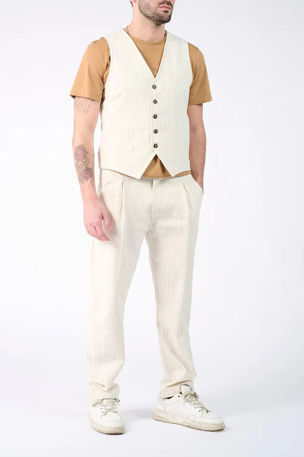 Pinstriped Trousers